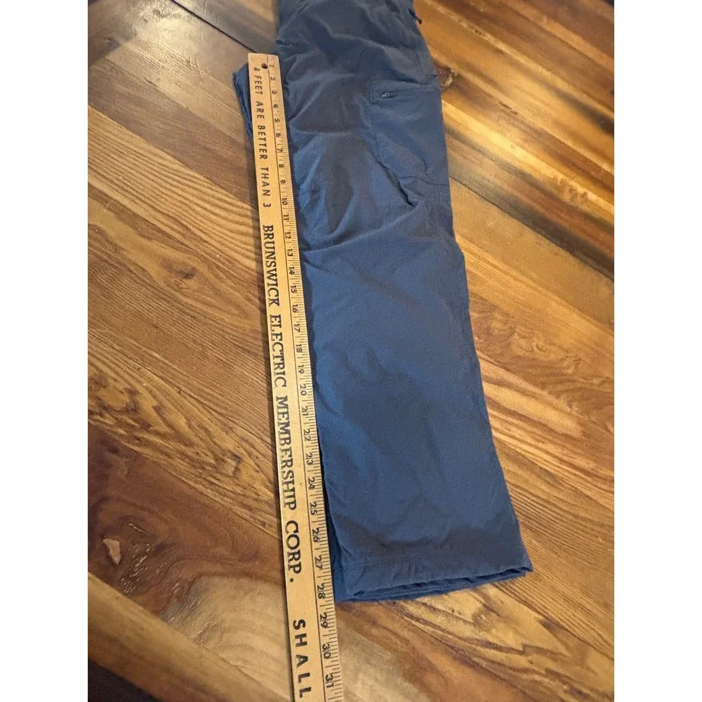 LL Bean Fleece Lined Cargo Pants Mens 32x30 Charcoal Grey Hiking